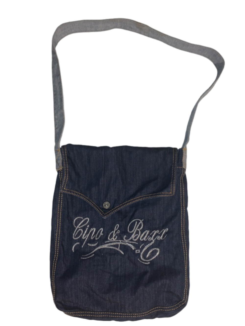 Women's Cipo & Baxx Crossbody jean Bag One Size Blue White